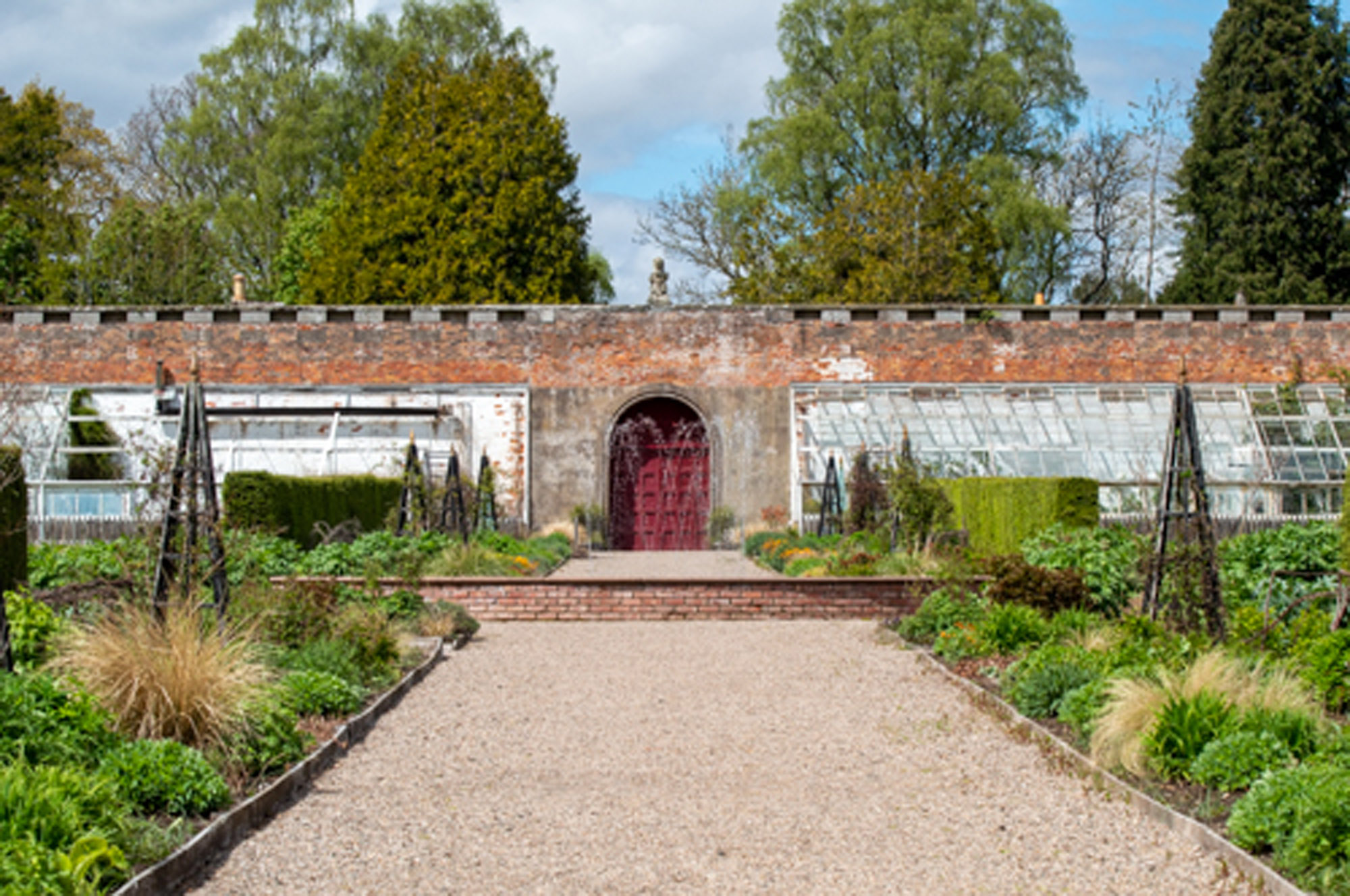 The Walled Garden at Glamis Castle Glamis Castle, Angus, Scotland